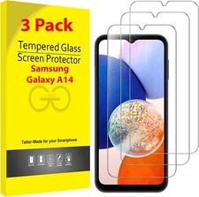 3-Pack For Samsung Galaxy A14 5G Premium 9H Tempered Glass Screen Protector