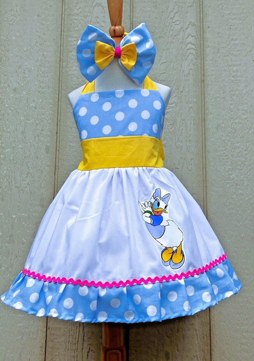 daisy duck blue dress Disney The Girls Toddler Spring Summer long prom dresses Why Wearing Black to Size:10.5 - 11 US ** ACCESSORIES ARE NOT
