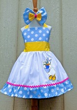 Disney Daisy The Duck Girls Spring Summer Dress