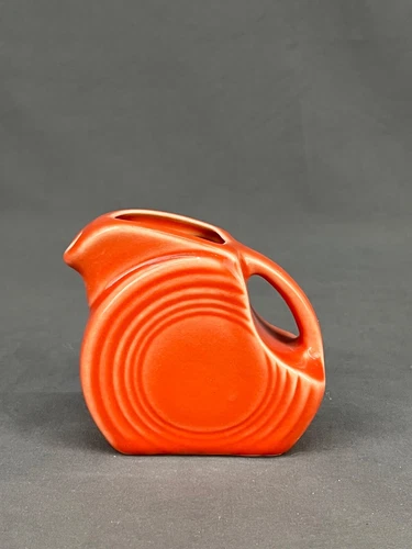 Homer Laughlin Fiestaware PERSIMMON 4 oz Disc Pitcher Creamer: EUC