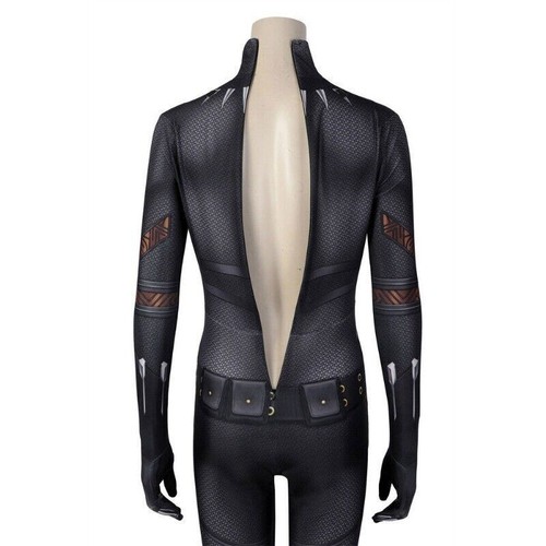 Black Panther Wakanda Forever Shuri Women Costume Cosplay Bodysuit Jumpsuit Suit - Picture 9 of 24