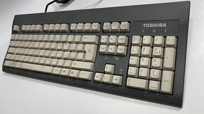 Vintage Toshiba Keyboard KU-8933 USB Working | eBay