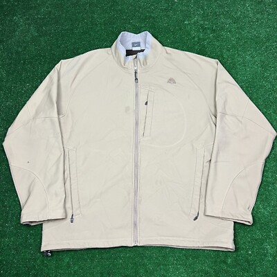 Vintage Y2K Nike ACG Softshell Jacket Mens 2XL Fleece Lined Gorpcore Full Zip