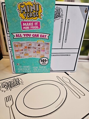 MGA's Mini Verse Make It Mini Food ALL YOU CAN EAT Collection 101+ Pieces NEW
