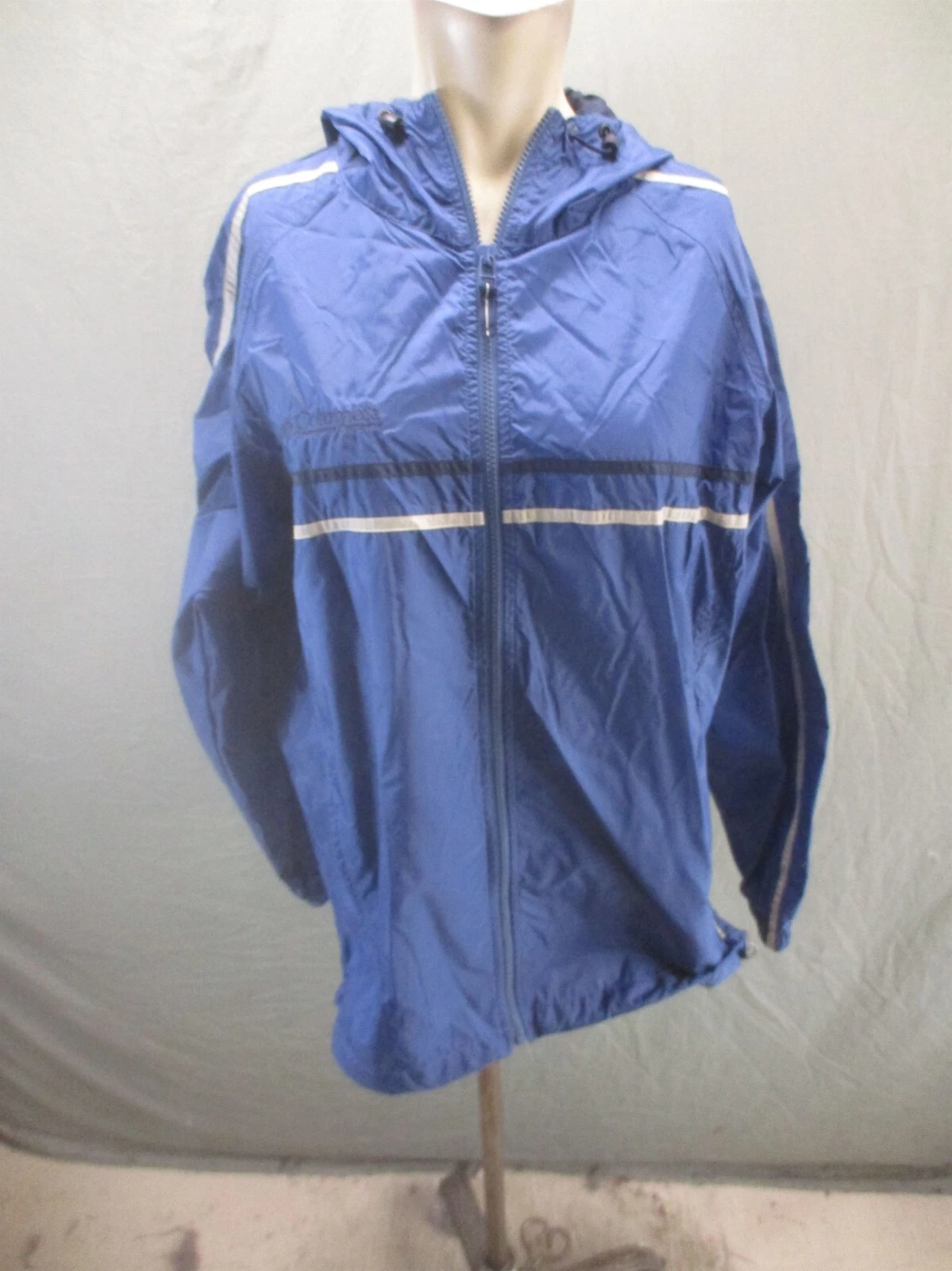 Columbia Size S Men Blue Full Zip Pocket Hood Spring Lightweight Windbreaker 296
Opens in a new wind