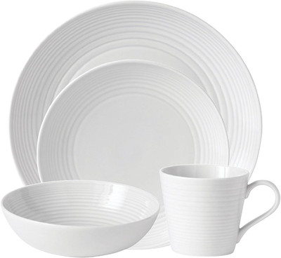 Gordon Ramsay Maze Place Setting, (Service for 1), White, 4 Piece