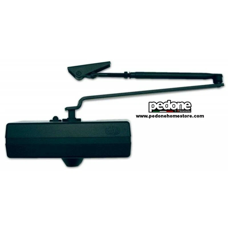 MAB ASSA ABLOY DC564PLUS CHIUDIPORTA AEREO ARRESTO X PORTE NERO REGOLABILE 2-5