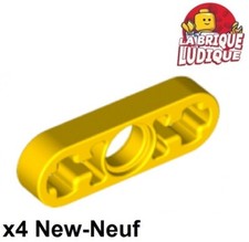 Lego Technic 4x Liftarm 1x3 thin mince jaune/yellow 6632 NEUF