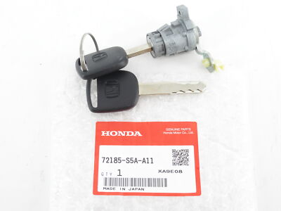 Genuine OEM Honda 72185-S5A-A11 Driver Door Lock Cylinder 04-05