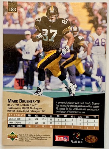 1995 Upper Deck SP NFL Cards. You pick them to complete your set! - Picture 347 of 381