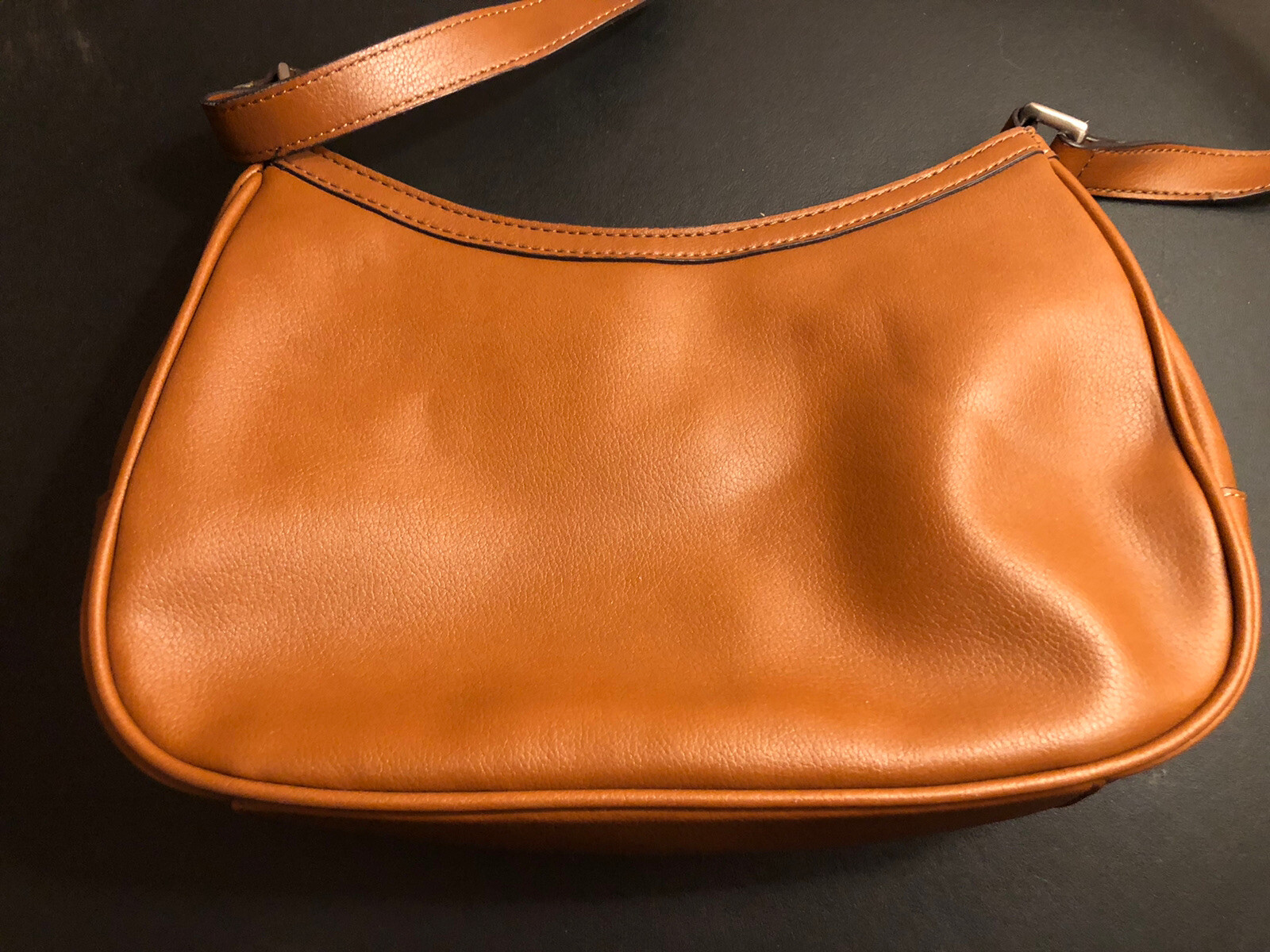LIZ CLAIBORNE Brown Cognac Basic Essentials Purse… - image 10