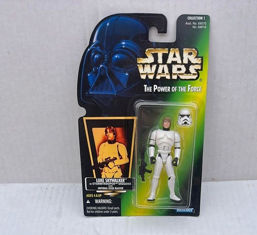 Star Wars Power Of The Force Luke Skywalker Stormtrooper Disguise 1996 Kenner MO - Picture 3 of 10