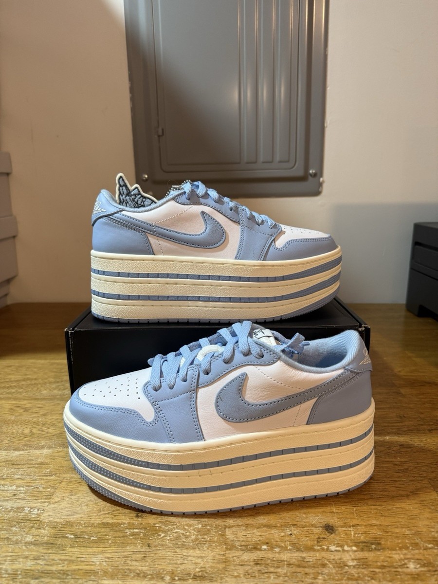 Women's Size 5-12 Nike WMNS Air Jordan 1 Triple Stack Psychic Blue