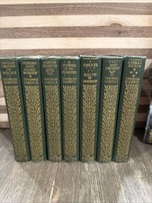 Product Image: Antique 1910 Book Set (7 Vols) Darwin Carlyle Emerson Ward Lock World Library HC