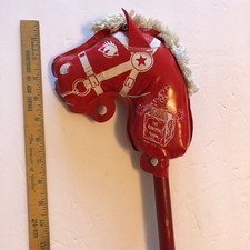 The Romper Room Stick Horse Pony Made In USA Vintage Red