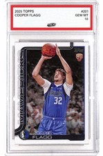 2025-26 Topps Cooper Flagg #201 Rookie Base Dallas Mavericks GEM MT 10