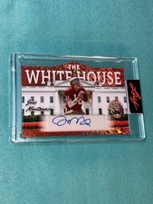 JOE MONTANA  2/4 AUTOGRAPH 2026 Leaf Metal President's Day The White House RED
