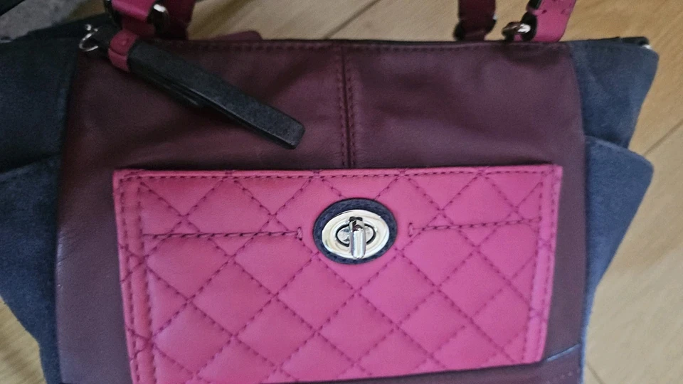 Coach Park Quilted Leather & Suede Mini Tote / Crossbody  Style F49865 - image 2 of 4