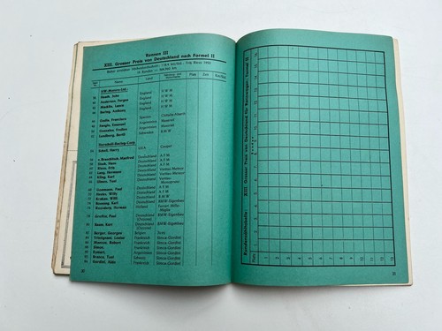 Grosser Preis von Deutschland für Rennwagen Offizielles Programm 1950 - Bild 10 von 11