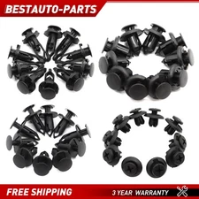 40 × Car Body Rivet Push Pin Plastic Fastener Retainer Bumper Fender Trim Clips