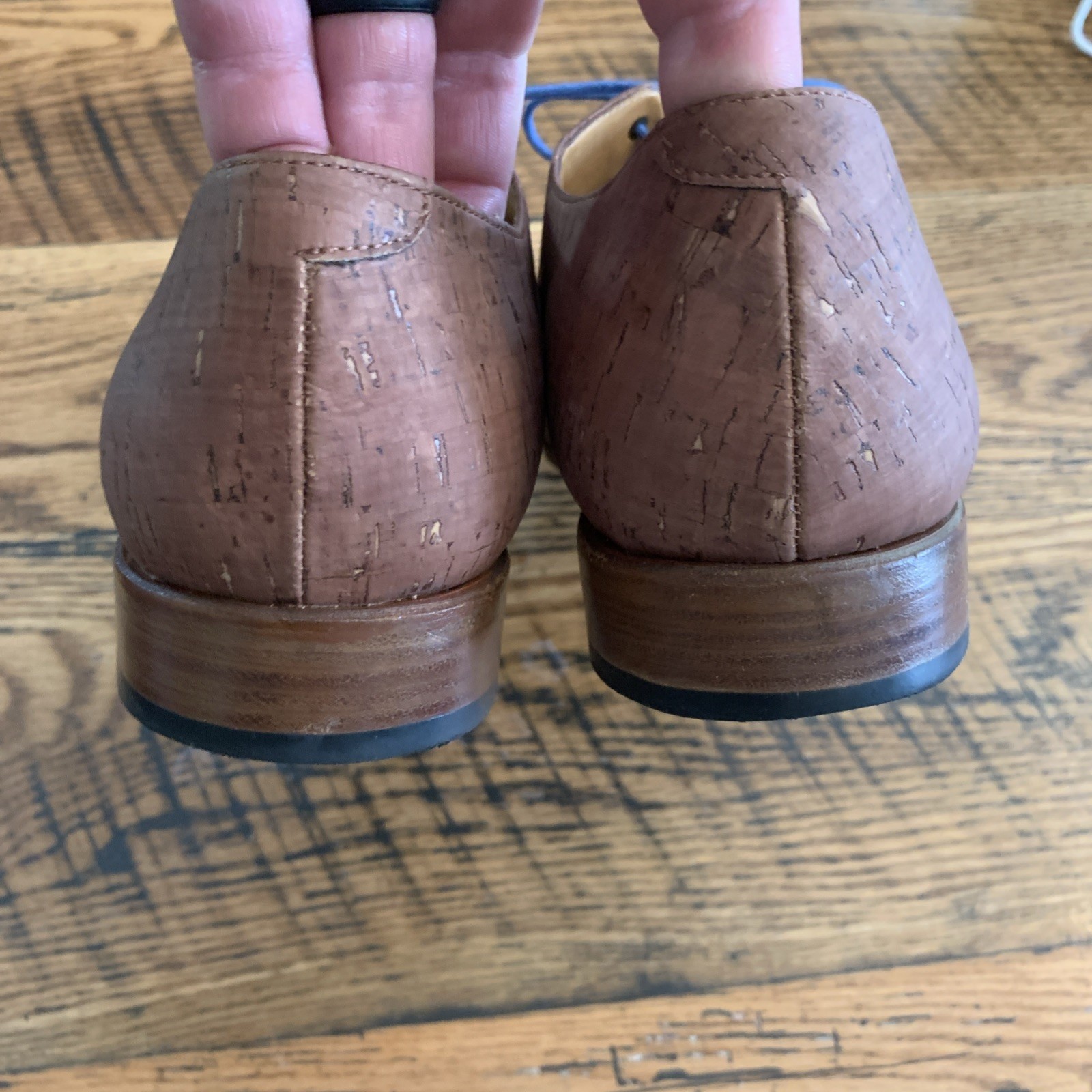 SAOLA Scarpe eleganti Queork uomo 12 Oxford marrone marrone pelle sughero stringate EU 45