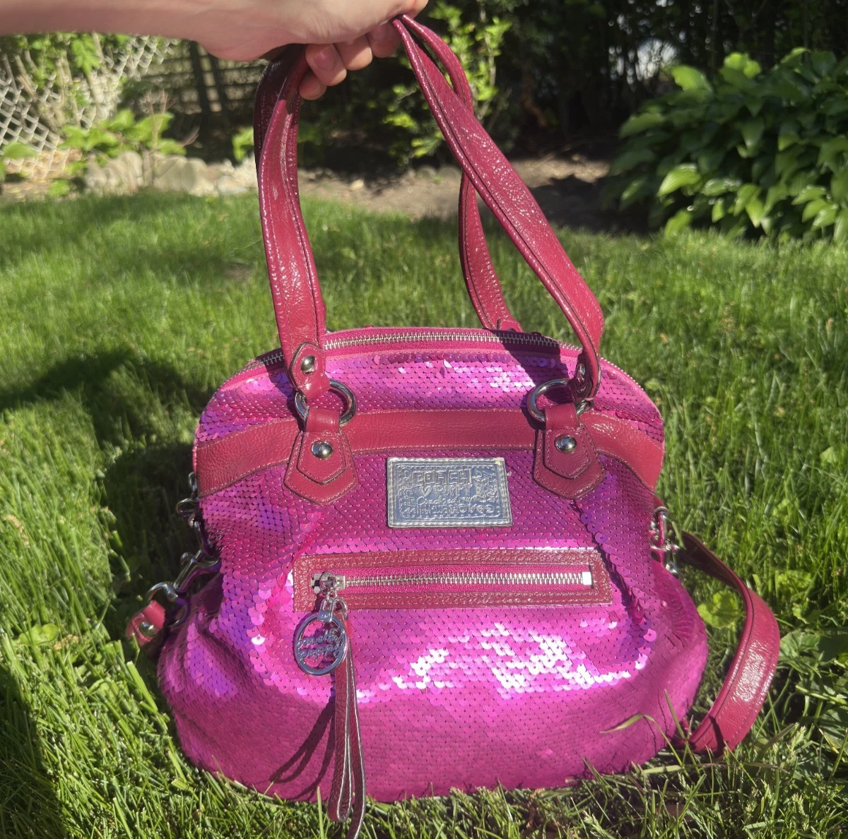 Coach Poppy Sequin Satchel/Top Handle Bag Handbags & Bags for