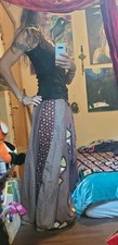 Vtg Hippie Patchwork Maxi Skirt Sz M-l Prairie 8