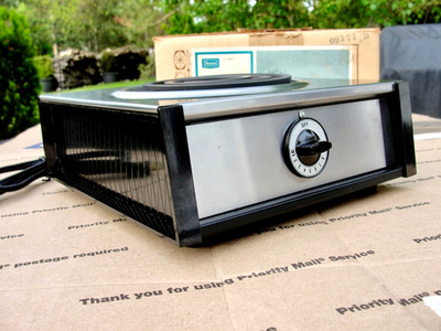 Vintage 70 s Sears High Quality Countertop Hot Plate 1100 Watt New Open Box
