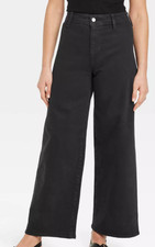NEW Universal Thread Women's High-Rise Sailor Wide Leg Ankle Jeans Size 8