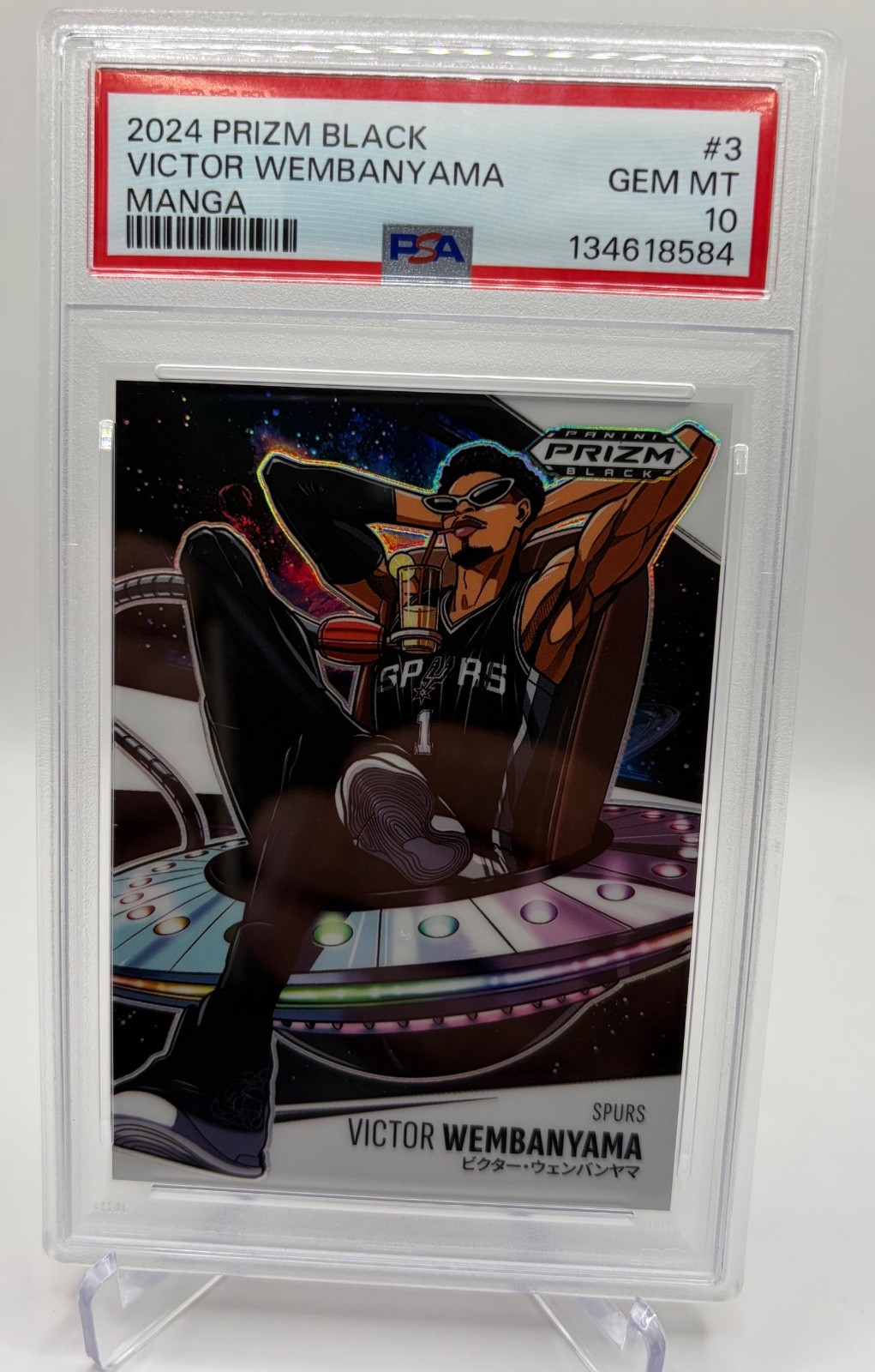 2024-25 Panini Prizm Black - Manga Victor Wembanyama #3