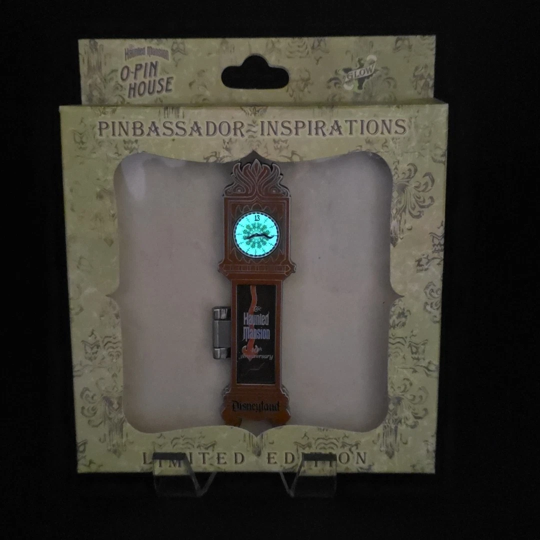 Disney Pin The Haunted Mansion O-Pin House Bassador Inspirations 2009 Glow Clock