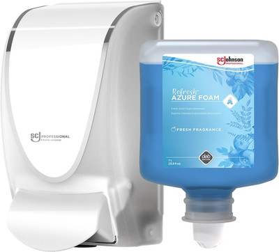 Azure FOAM Dispenser and Refill Starter Kit, Wall Mount Soap Dispenser for Hand