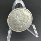 1921 Morgan Silver Dollar $1 Luster Light Toning 90% Silver Details