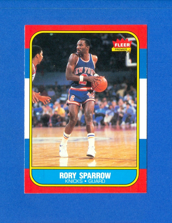 1986/1987 Fleer Basketball#105 Rory Sparrow 86/87 RC Rookie Card NM/MT Condition