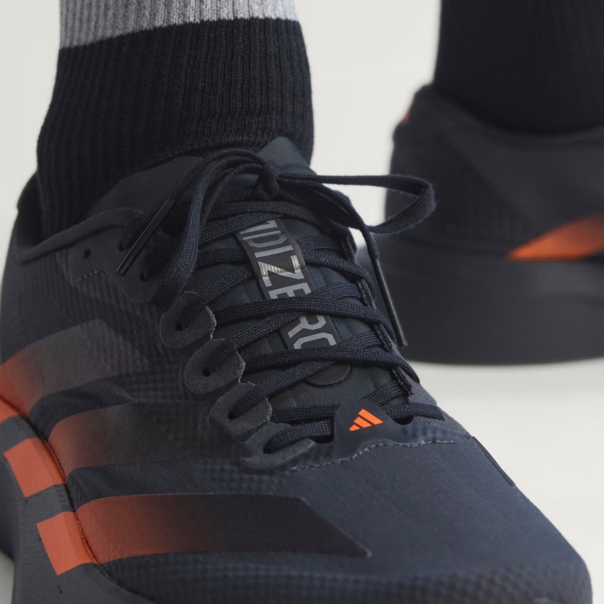 adidas Adizero EVO SL Woven KJ1995 Carbon Black Lucid Orange Men