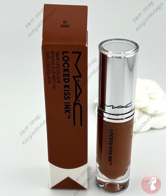 MAC Lipstick LOCKED KISS INK 24HR Lipcolour - POSH, New In Box 100% AUTHENTIC
