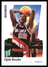 Clyde Drexler 1991-92 SkyBox #579 Trail Blazers NBA READ FREE SHIP AutographDen