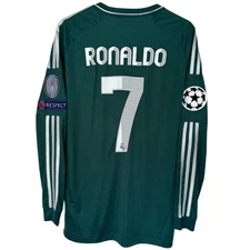 Real Madrid 2012-13 Cristiano Ronaldo #7 UCL Away Long Sleeve jersey