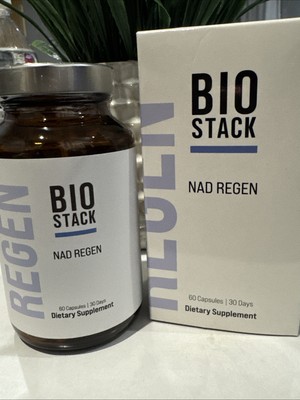 BIOSTACK by NAD REGEN - The Fountain of Youth!    New Exp:10/26. (60capsules).