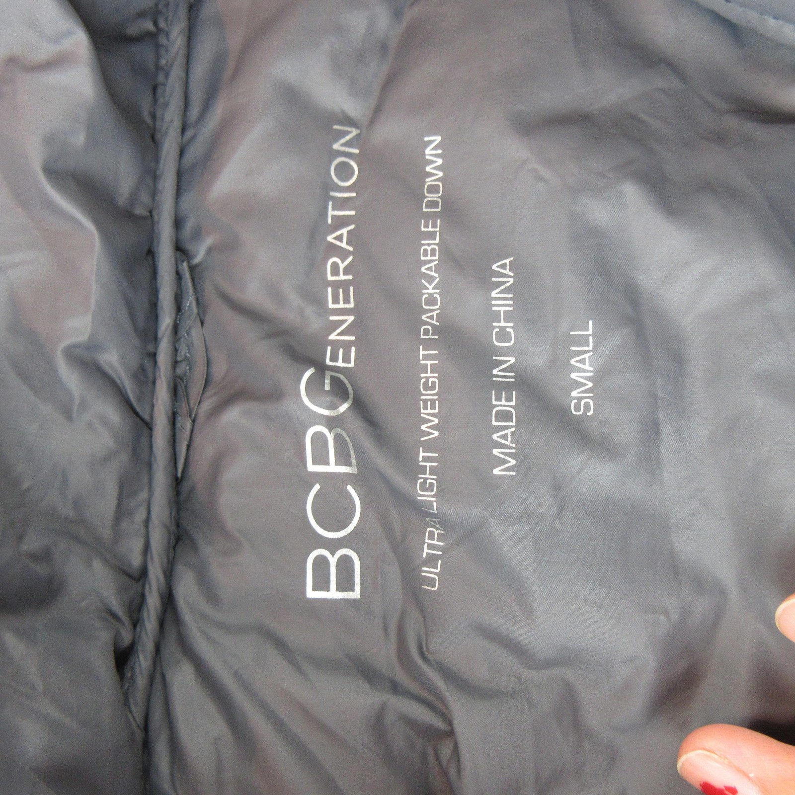 BCBGeneration Jacket Womens Small Gray Ultra Ligh… - image 6