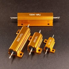 Golden Aluminium RX24 Load Resistor Wirewound 5W/10W/25W/50W Resistor 0.1~10KOhm