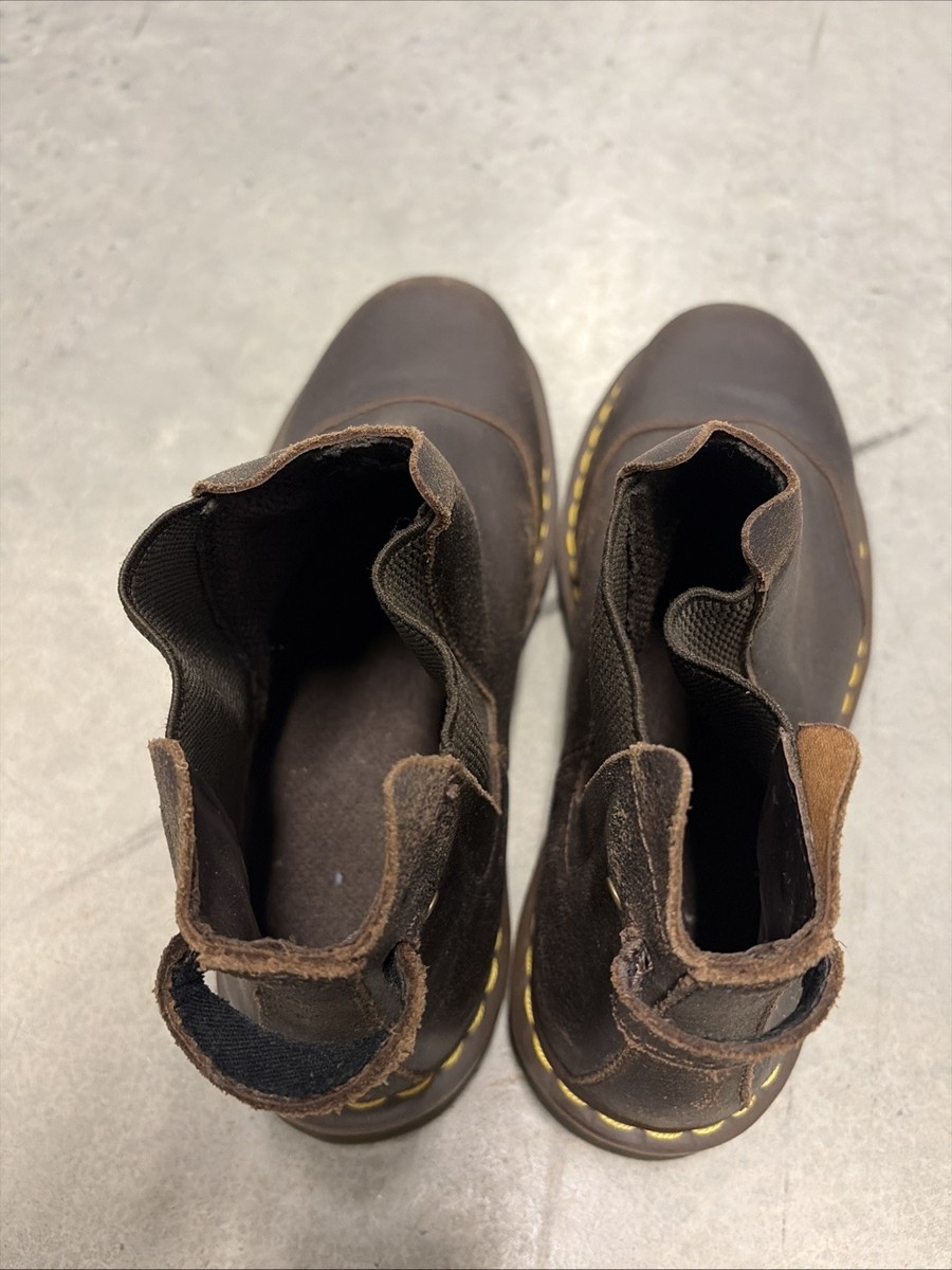 Rare Vintage Discontinued Dr. Martens Chelsea Boot 8B91 Waxed Brown Mens 12 Us Rare Vintage Discontinued Dr. Martens Chelsea Boot 8B91  main image 4