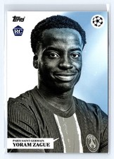 2024-25 Topps Simplicidad UEFA Portrait Yoram Zague RC Rookie PSG