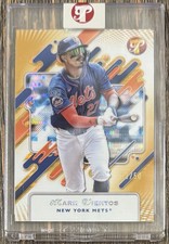 2025 Topps Pristine Mark Vientos Gold Refractor SN 31/50 - New York Mets