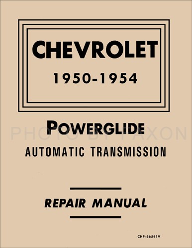 Chevy Powerglide Getriebe Werkstatthandbuch 1950 1951 1952 1953 1954 Automatik-image