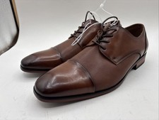 NEW Guess Men's Shelly Cap Toe Oxford Formal  Dress Shoes 10 BROWN.