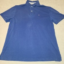 Tommy Hilfiger Men's Blue Short Sleeve Polo Shirt Size XL