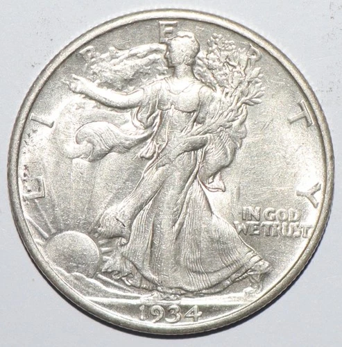 1934 Walking Liberty Half Dollar AU (T248)