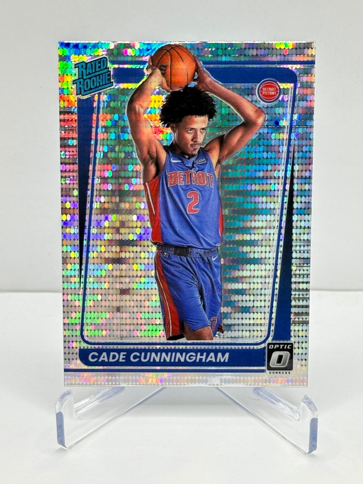 CADE CUNNINGHAM 2021-22 Donruss Optic Rated Rookie Target Box Set Pulsar #161 RC