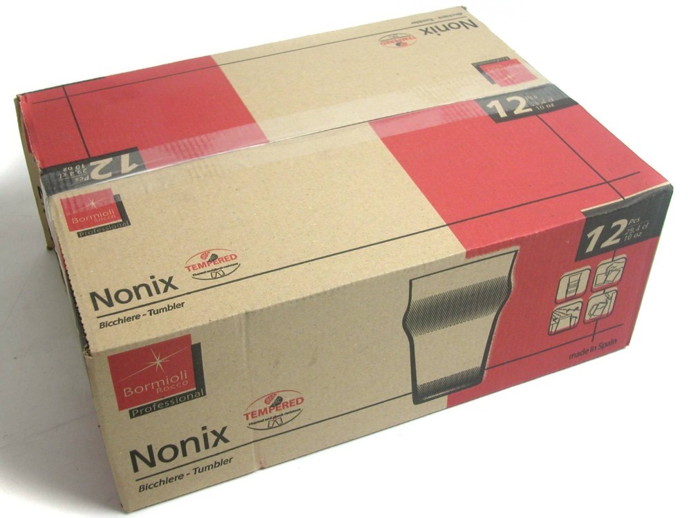 Box 12 Glasses In Glass Nonix Beer cl 29 Transparent Bormioli Rocco